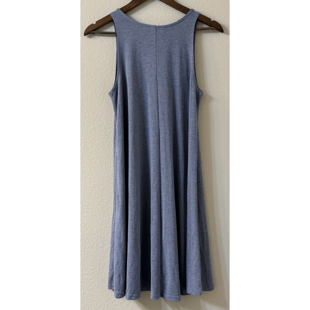Free Fly Flex Tank Dress Medium Blue Bamboo Comfort Travel Sleeveless Flowy - Picture 3 of 10
